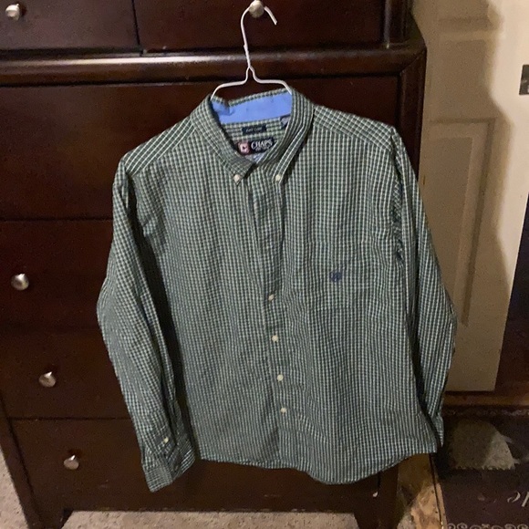 Men’s XL Chaps Easy Care long sleeve button up shirt no stains or holes! - Picture 1 of 5